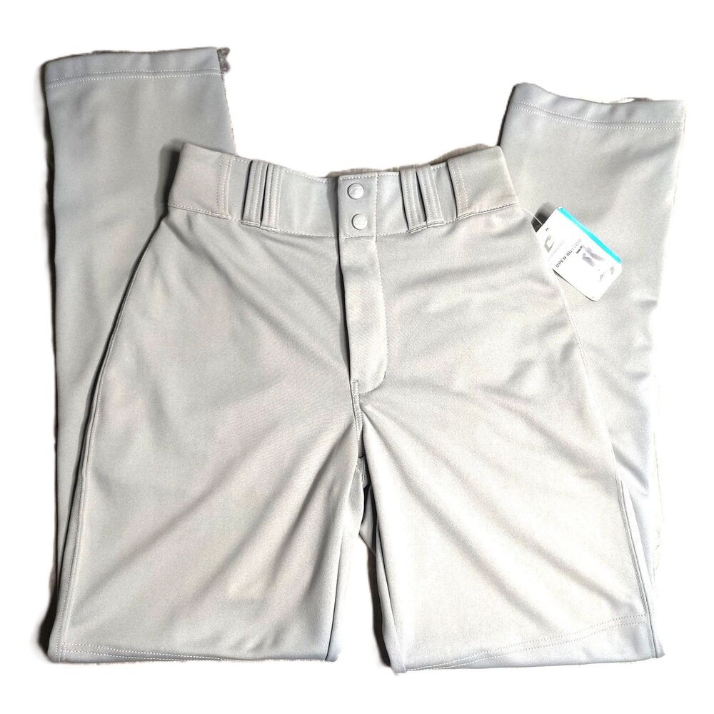 Champro BP9 Baseball Pants Adult Small Gray Open Bottom Loose Fit